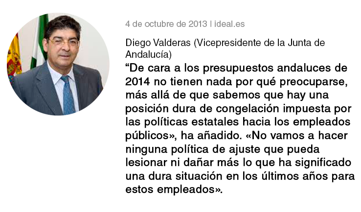 Diego Valderas sobre los empleados públicos