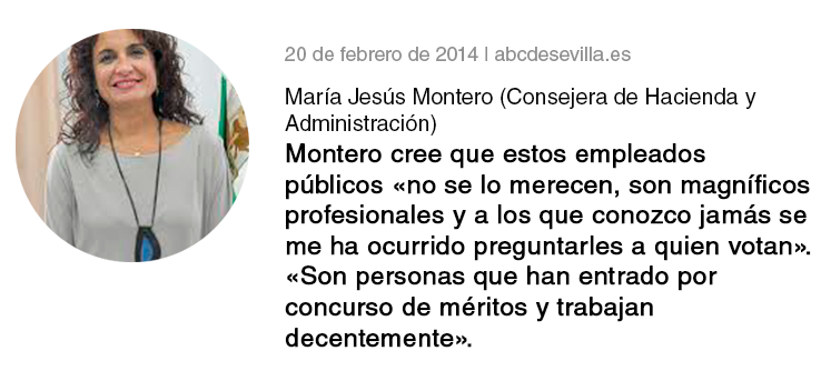 María Jesús Montero sobre los empleados públicos